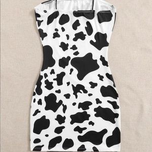 Cow Print Dress